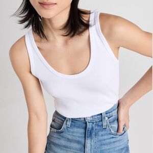 Amo - Crop Rib Tank - White - Size Small - Never Worn